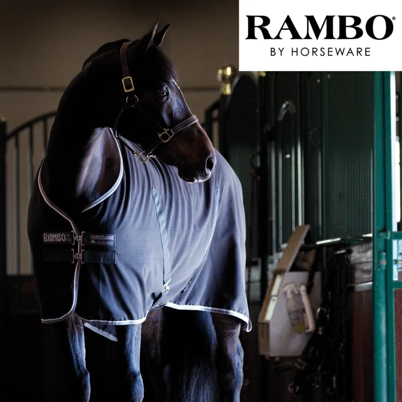 Horseware Rambo Stable Sheet - Black/Grey